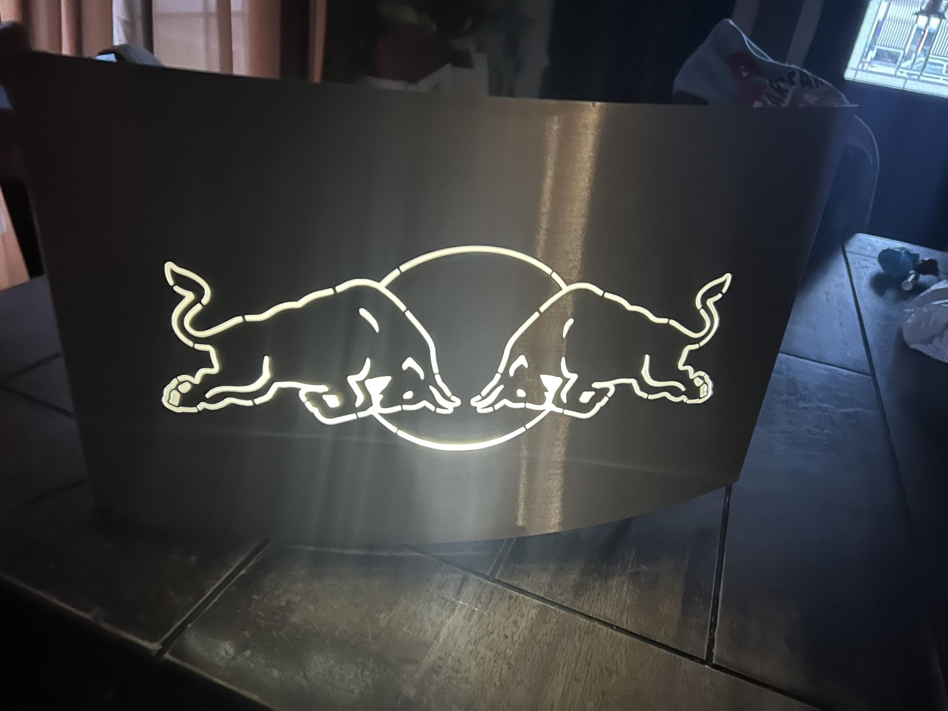 Led Red Bull Sign