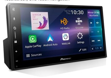 Pioneer DMH-2000NEX 6.8" Double Din Multimedia Digital Media Receiver, Wired Apple CarPlay and Android Auto, Bluetooth, Backup Camera Compatible, Touc