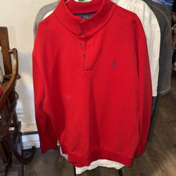 Nwot mens Polo Sweatshirt 2XL