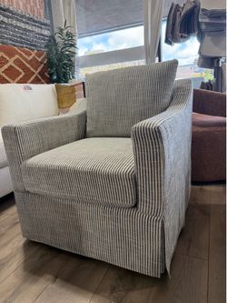 Brand New Summit Swivel Chair with Upholstered Skirt