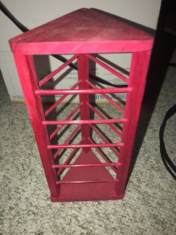 Wooden earring holder