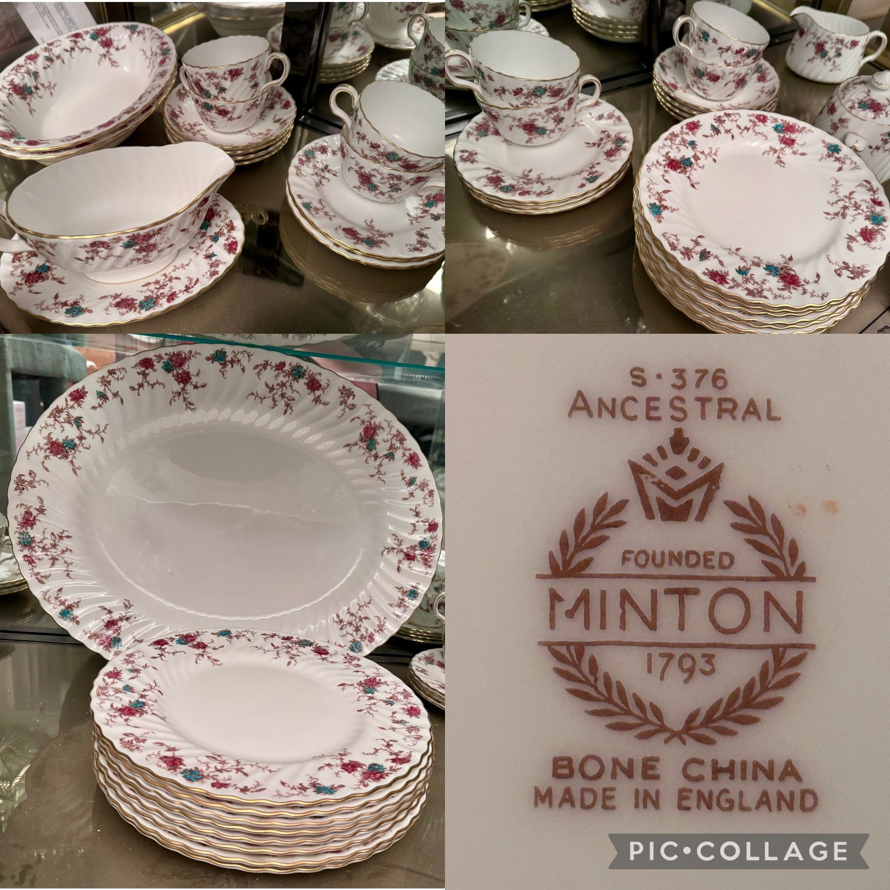 Minton Ancestral S376 47 pc. Bone China