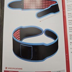 RED LED
THERAPY WRAP / BELT SKIN CARE & BEAUTY
SLIMMING
INFRARED THERAPY FOR PAIN RELIEF OPENED -BUT NEVER USED