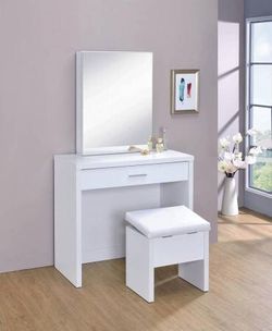 Vanity with Flip Top Storage Stool ONLY $250! Lowest Prices Ever!