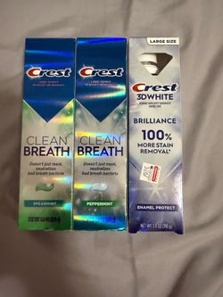 Crest Premium Toothpaste $4 each (Pick Up Only)