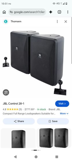 JBL Control 28-1 Speakers Pair