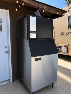 Ice-O-Matic Commercial Ice Machine w/ Large Storage Bin