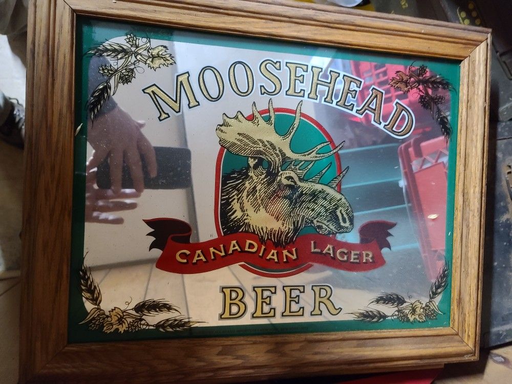 Moosehead Beer Mirror Sign