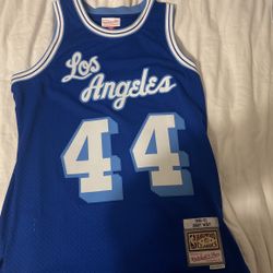 Jerry West Adult medium Hardwood classics Jersey