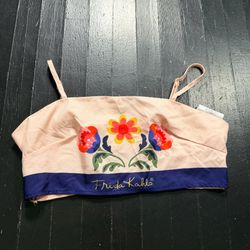 SHEIN x Frida Kahlo Floral Crop Top size m