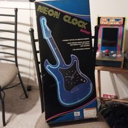 Neon Guitar Clock