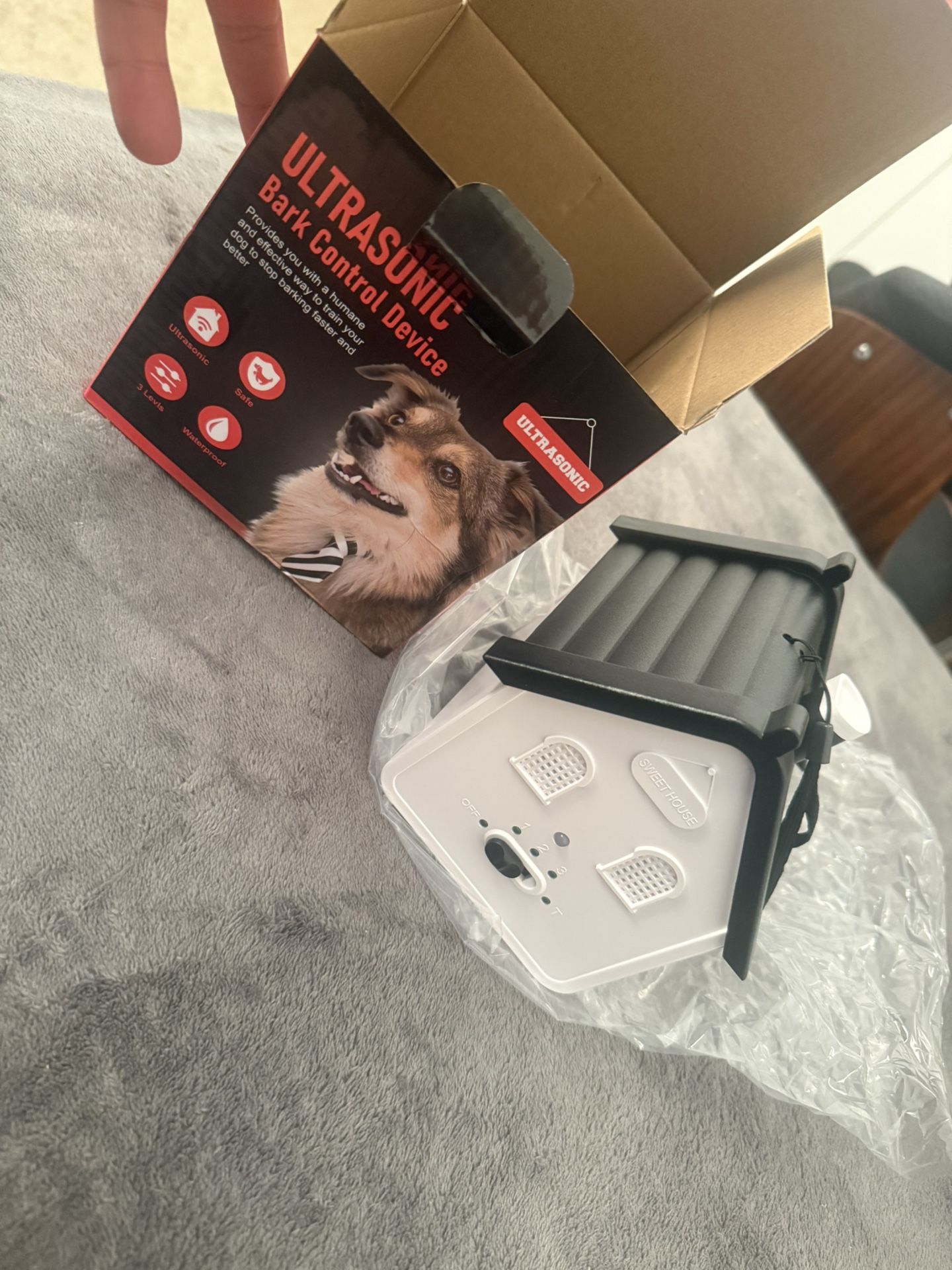 Anti Barking Device, 3 Adjustable Levels Dog Bark Control, 50FT Waterproof Outdoor Barking Deterrent for Small Medium Large Breeds, Effective Dog Beha