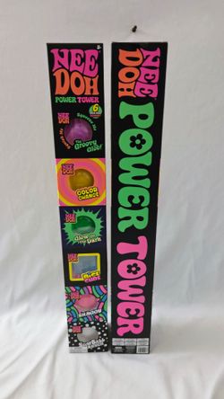 NeeDoh Power Tower 6-Pack squishy color changing glow in the dark snow ball crunch Shaggy groovy glob nice cube from Sam's Club
