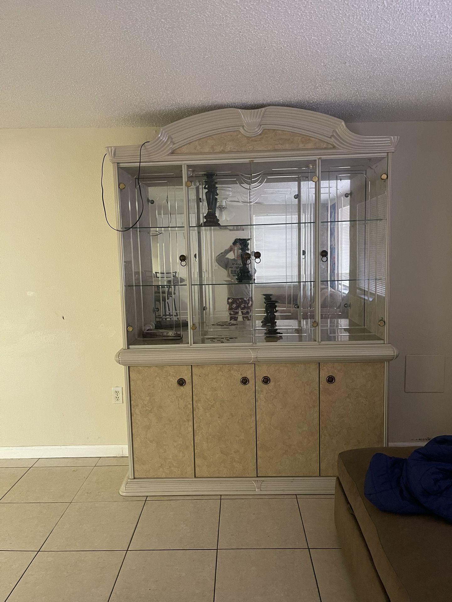China Cabinet Solid Wood 