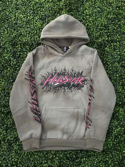 Hellstar Future Flame Grey Hoodie