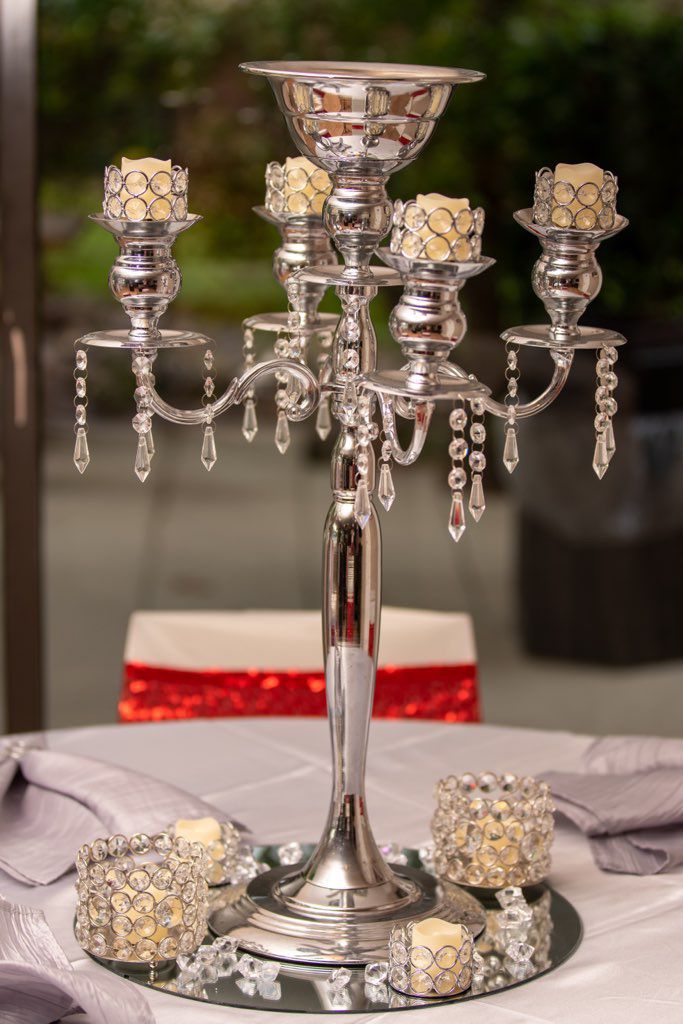 Crystal Chandelier Centerpieces: Set Of 4