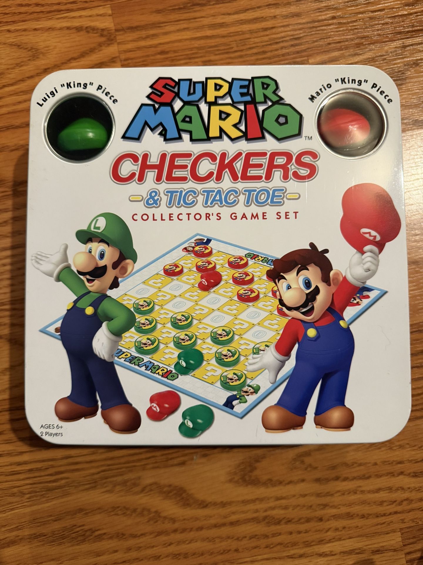 Super Mario Checkers & Tic Tac Toe Collector’s Game Set