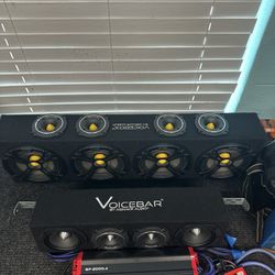 Speakers And Amp With Bluetooth 