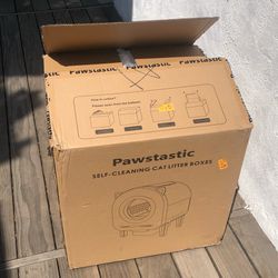 NEW*👉🏻Automatic Self Cleaning Multiple Cat Litter Box 68 L App Control Pawstastic (Silver Lake)