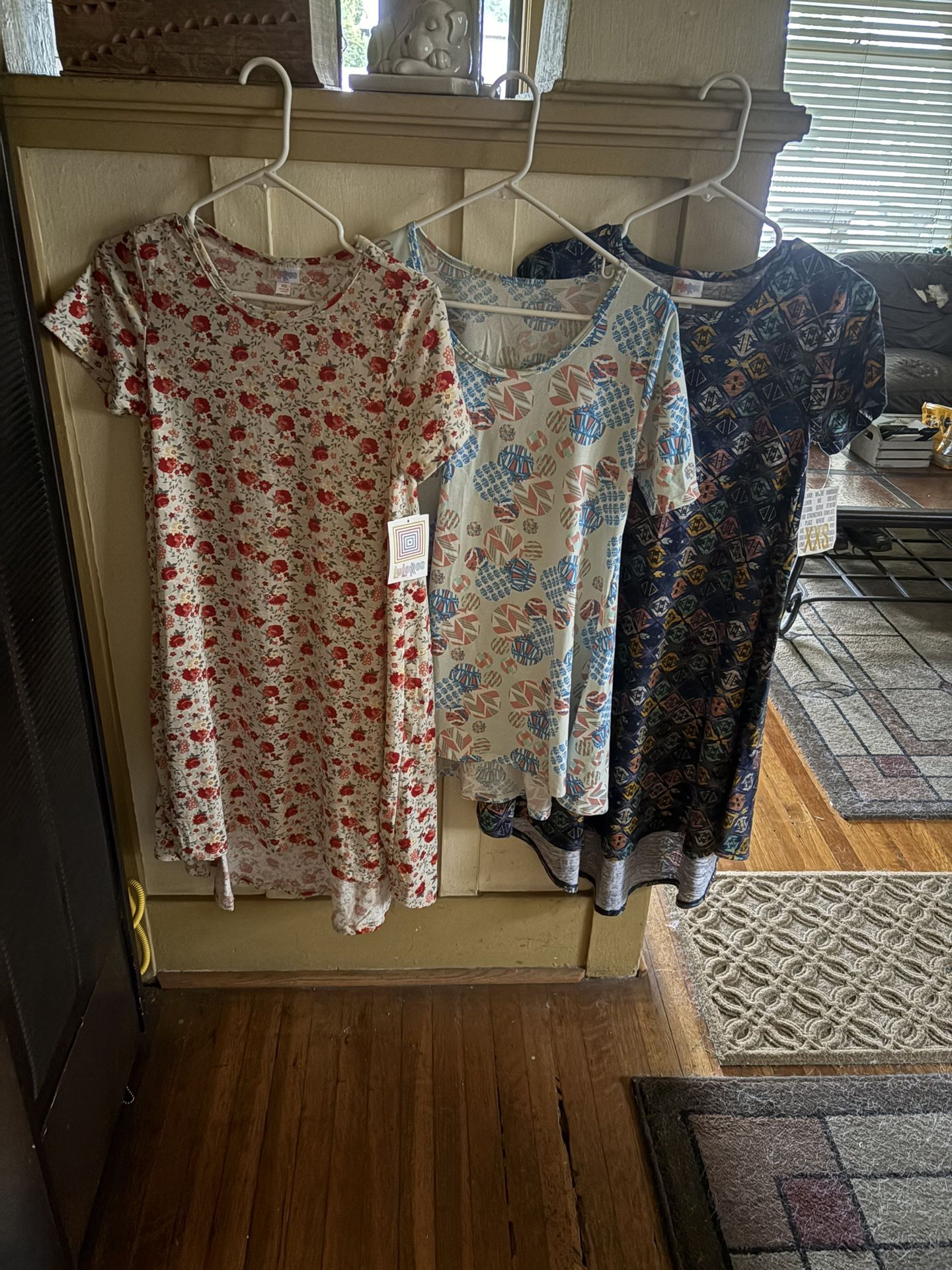 Three Lularoe Dresses XS & XXS