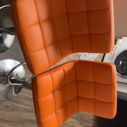 Orange Bar Stools 