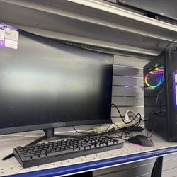 msi monitor, and custom pc