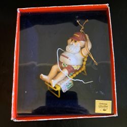 Washington Redskin's Lounging Santa Ornament by Russ 'Tis The Season  Ornaments'