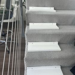 17”L x 6”D Basic Unfinished Wood Painted Shelves (Set of 5)