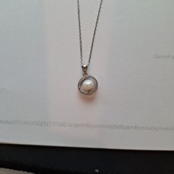 Pearl Silver Necklace