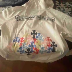 Chrome Hearts Multi Color Cross Hoodie White, S , M , L