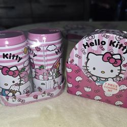 Hello Kitty Salt and pepper shakers  and coasters