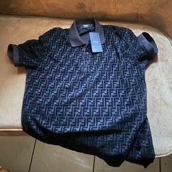 New Fendi Men Casual Polo Shirt 