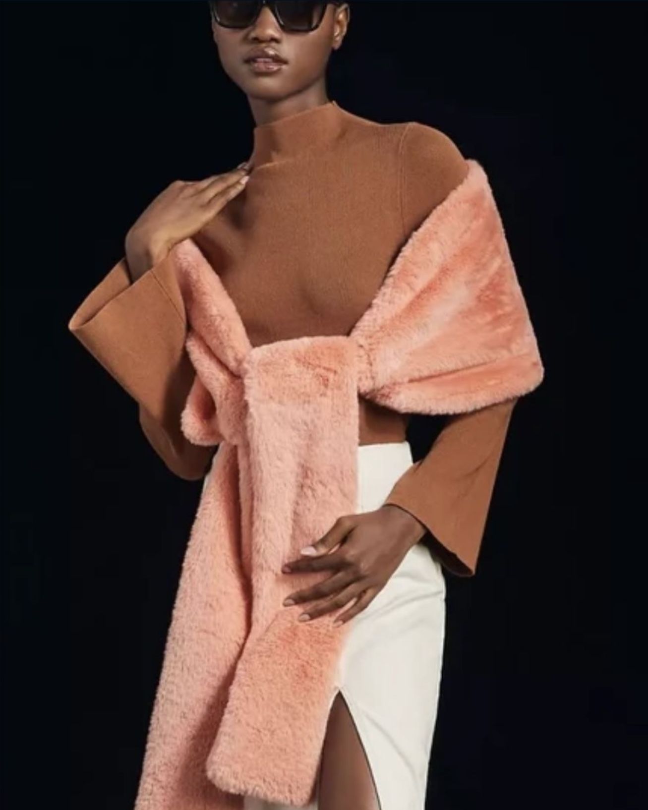 Anthropologie | Faux Fur Shoulder Wrap