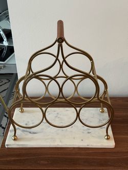 Marble wine rack