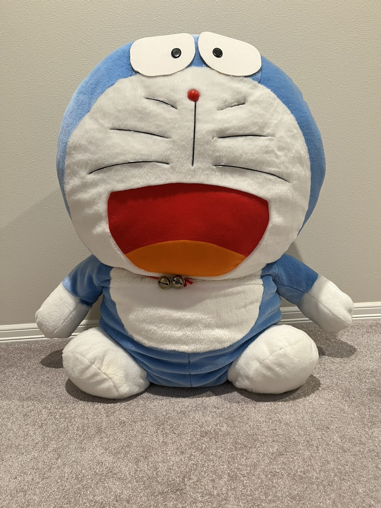 HUGE Doraemon Plush - Nearly 3 Ft Tall