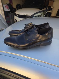 Kenneth Cole Black Leather Dress Oxford Shoes
