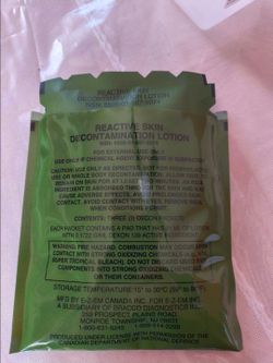 Military Decontamination lotions