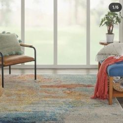 ✨️ R11#4 Nourison Celestial Abstract Sealife 5'3" x 7'3" Area Rug 📍MA1