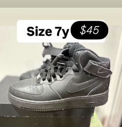Nike aF1 black size 7y
