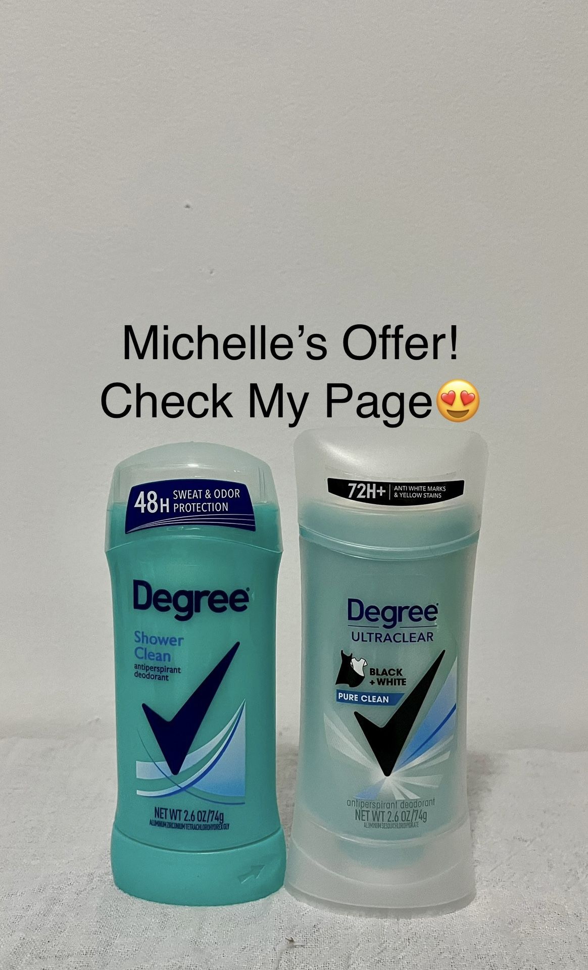 Degree Shower Clean/Pure Clean Deodorant Set