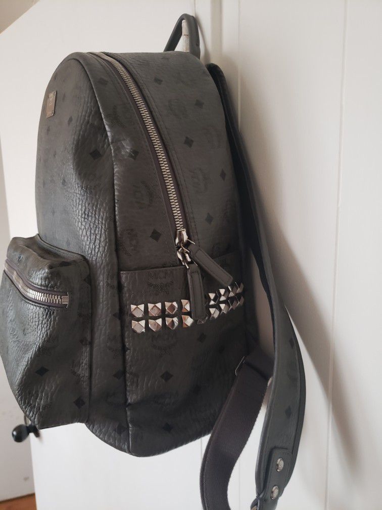 MCM Leather Gray Backpack for Sale
