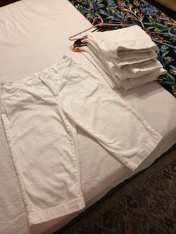 White Capri Pants St. John's Bay 5 pair