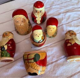 Santa Claus Russian Nesting Dolls Sets