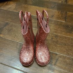 Glitter Rain Boots Toddler Size 8