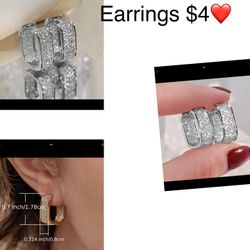 New Earrings ❤️❤️❤️firm Price✅✅✅block People Waste My Time 