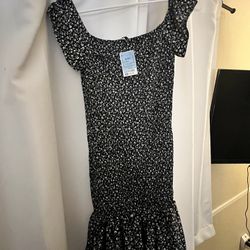 Black Floral Dress
