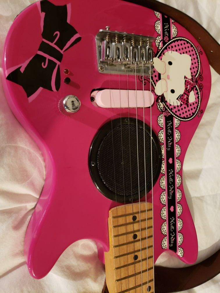Electric Guitar Hello Kitty Guitarra Electrica Hello Kitty for Sale