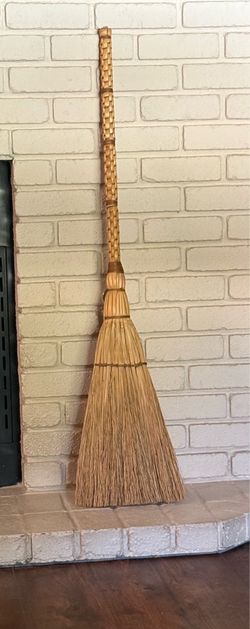 Artisan Handcrafted Hearth Broom - FULL-LENGTH Woven Handle
