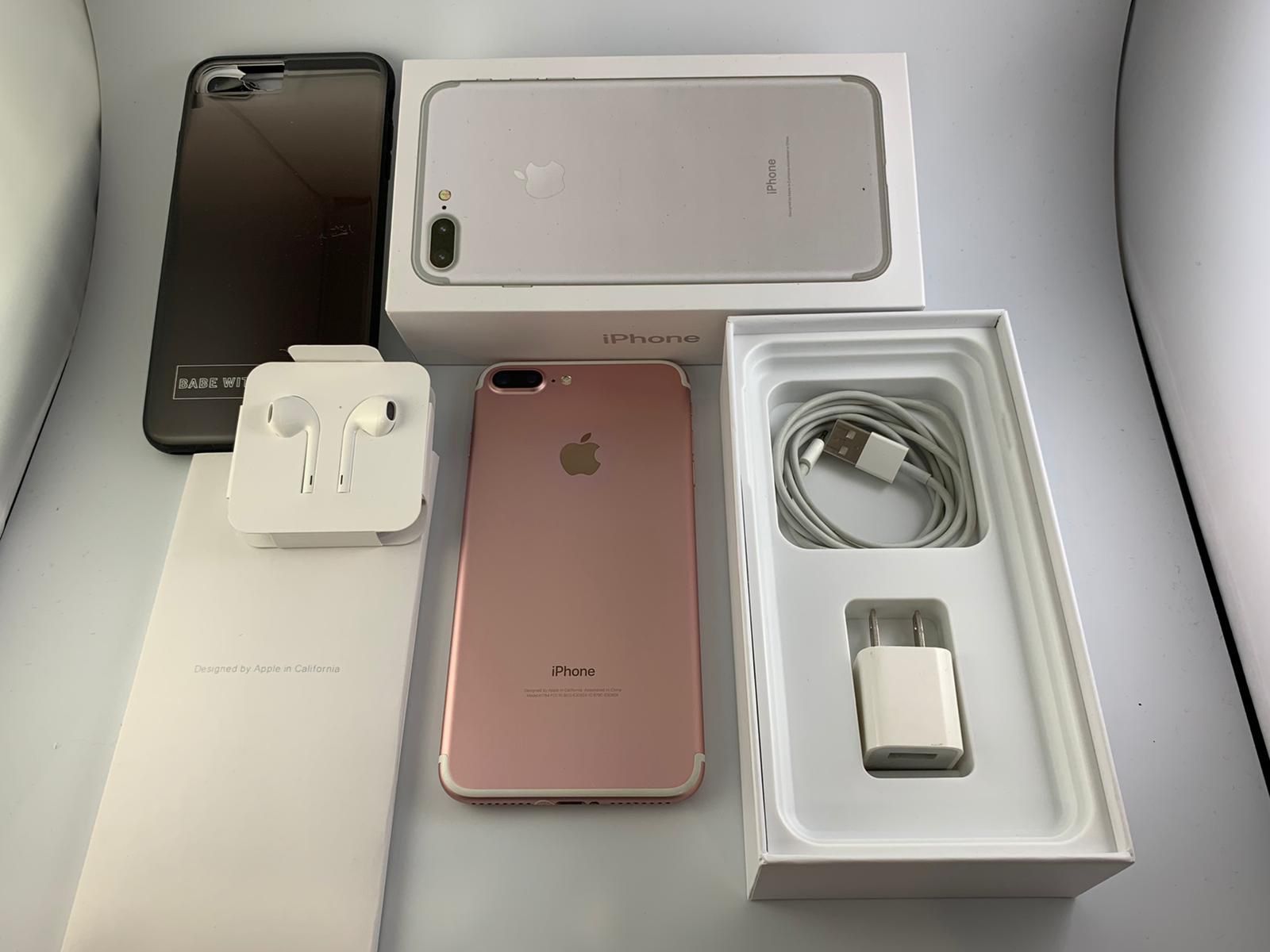 IPhone Plus Rose Gold 128GB *Unlocked NO ISSUES In Box with
