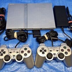 Sony Playstation 2 PS2 Slim Silver Console